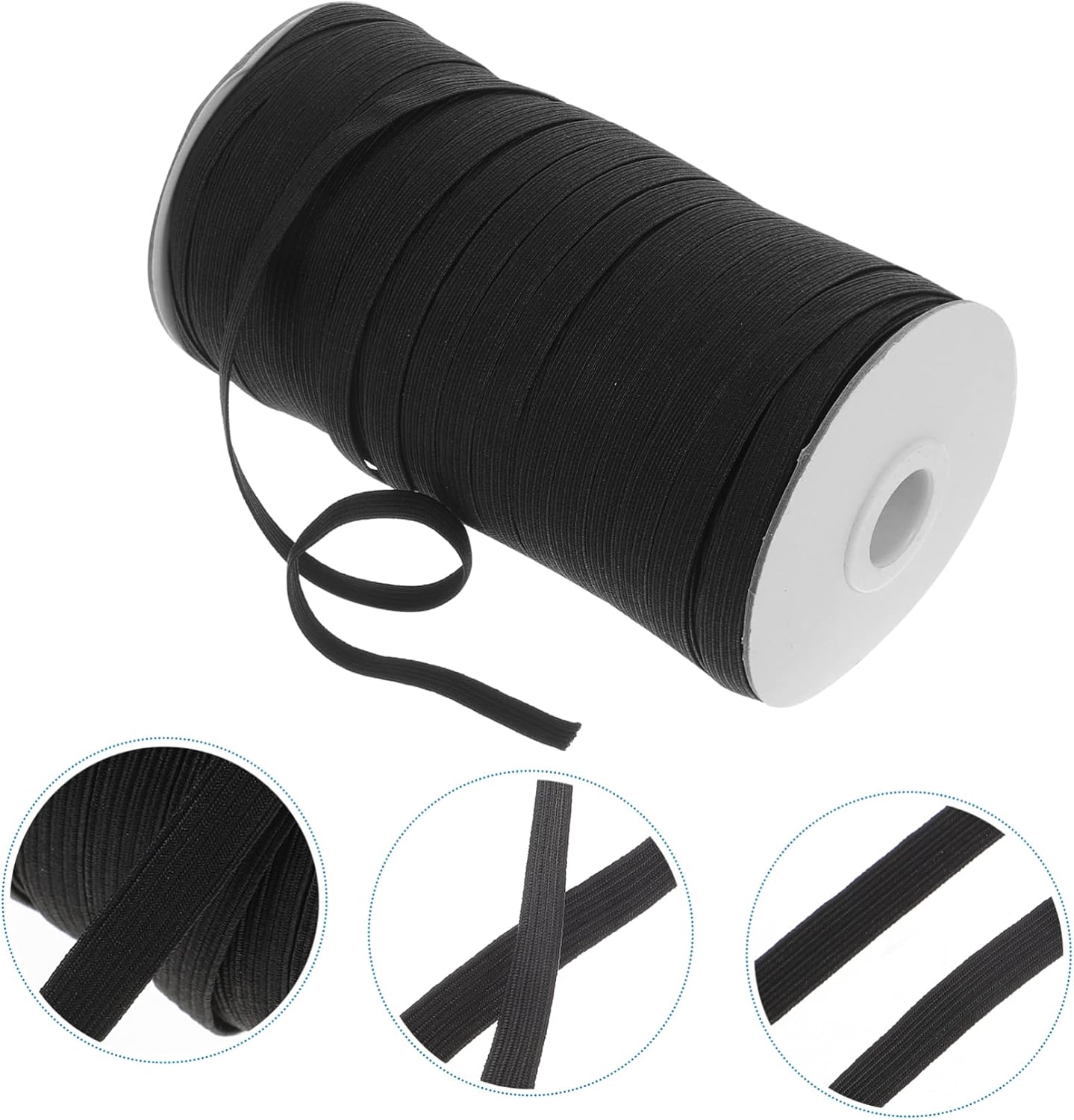1 Roll Elastic Stretch Band for Sewing Wide Elastic for DIY Crafts Clothing and Waistbands for Skirts Shorts Pants and Hair Accessories