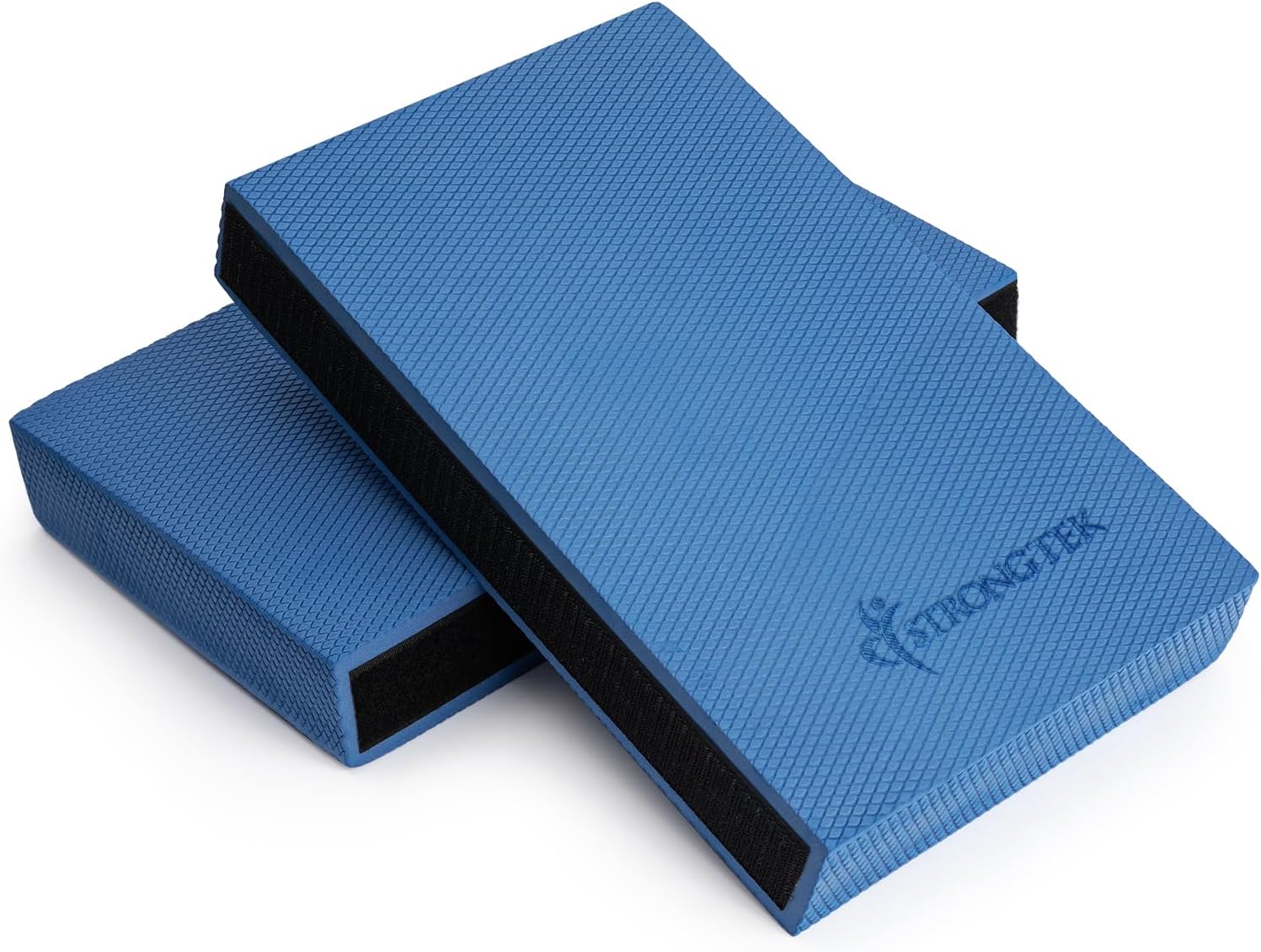 StrongTek 2-in-1 Non-Slip Balance Pad - High-Density Foam Cushion, Supportive Exercise Mat & Knee Pad for Core Training, Yoga, Pilates, Physical Therapy, Stability Training, Stretching, and Rehab