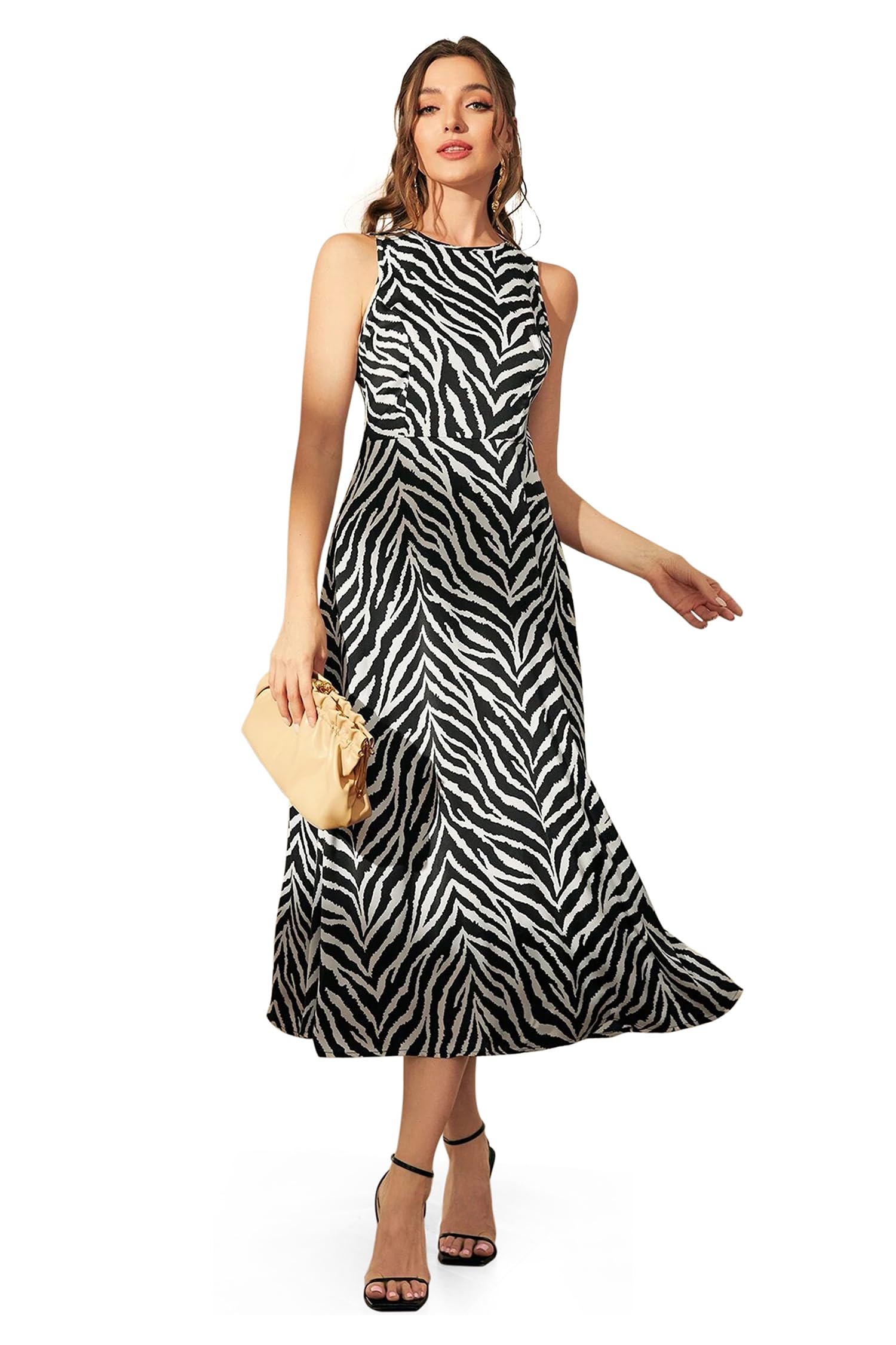 Womens Cotton Blend Printed Dress|Western Dress
