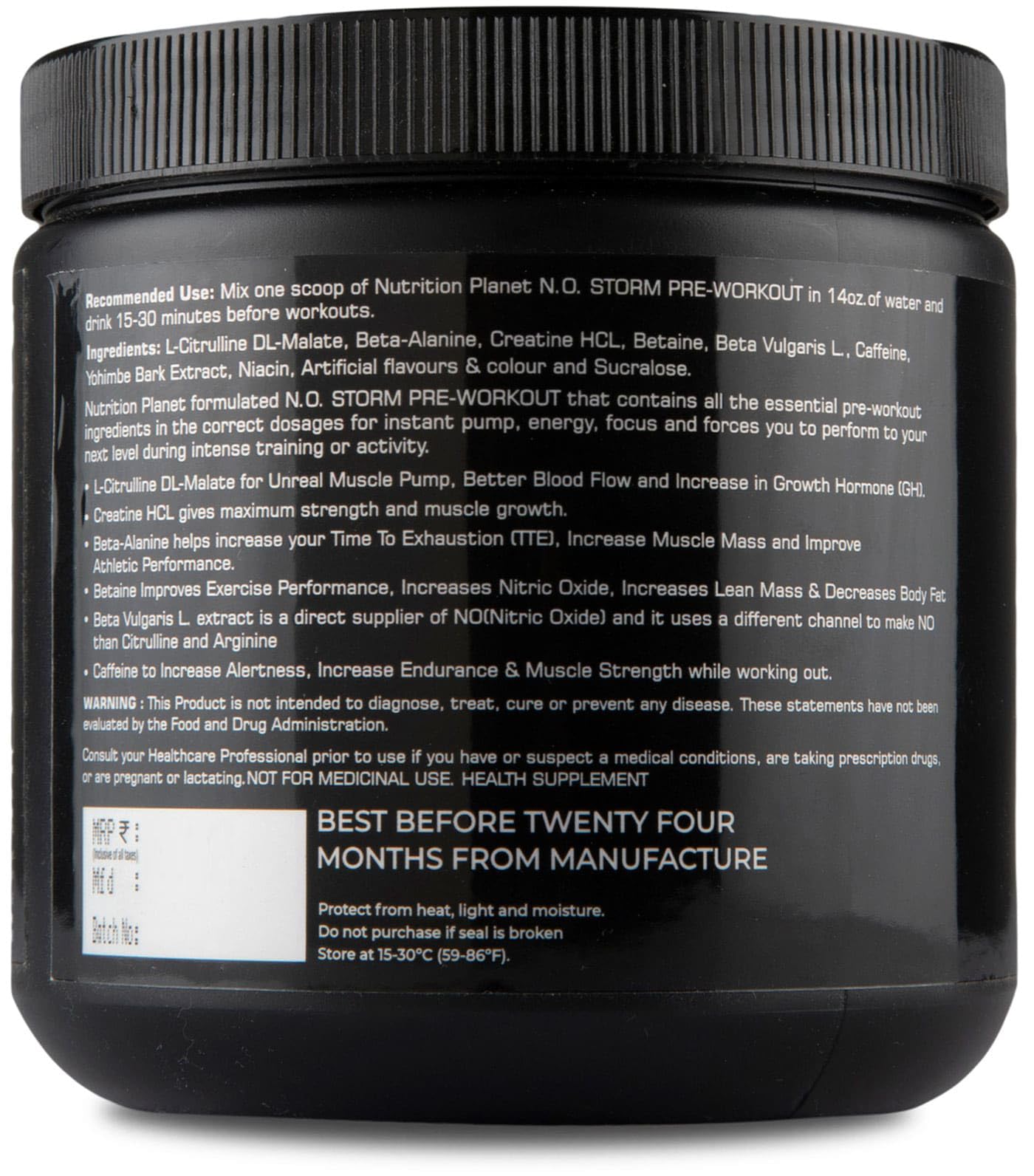 Nutrition Planet NO Storm Pre Workout (300g - Cotton Candy, 20 Servings) 1