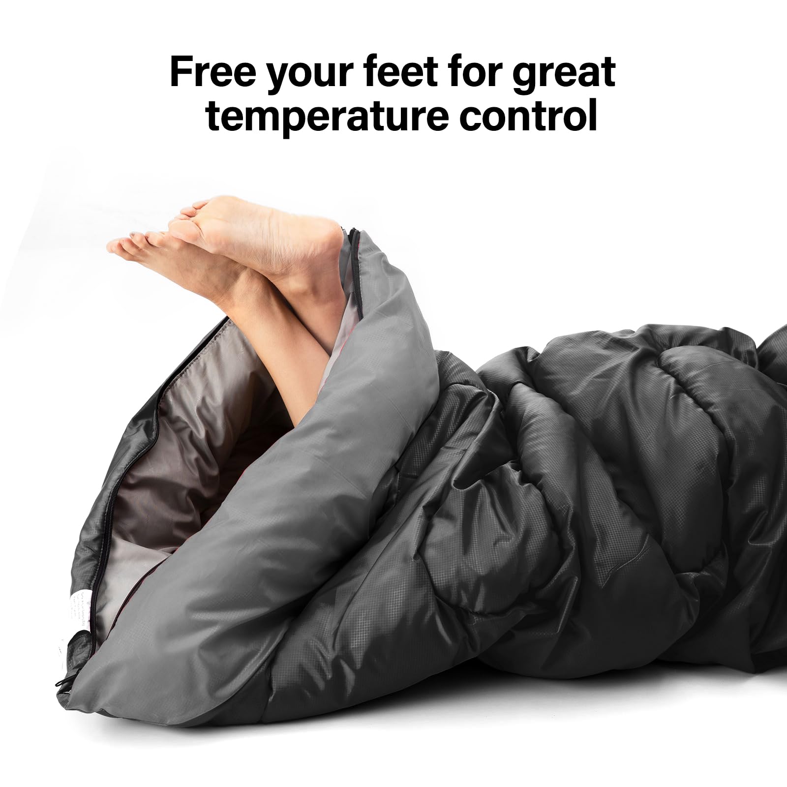 BISINNA Schlafsack 1.9kg 4 Jahreszeiten Wasserdichter Warmer Deckenschlafsack mit Kompressionssack für Erwachsene, Damen, Herren Outdoor Camping, Wandern