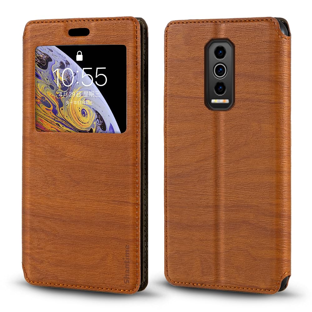PU Leder Flip Hülle Für Doogee Blade 10 Pro – Mit Sichtfenster & Magnetverschluss, Hellblau, Stoßsicher