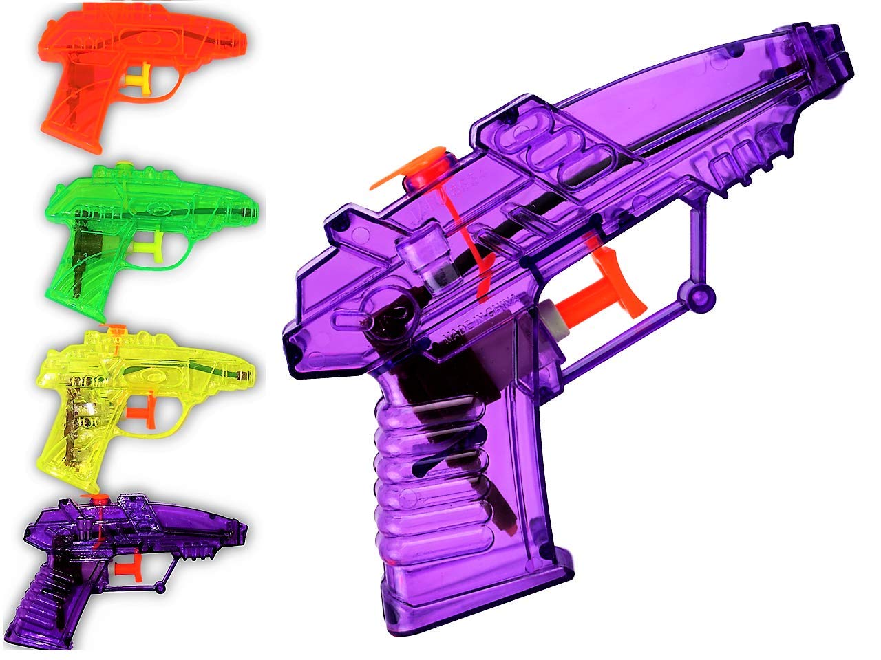 JA-RU Water Squirt Toys (4 Units in 1 Pack) Toy Water Squirting for Parties for Dog and Cat Training and so Much More. | Item 858-1A