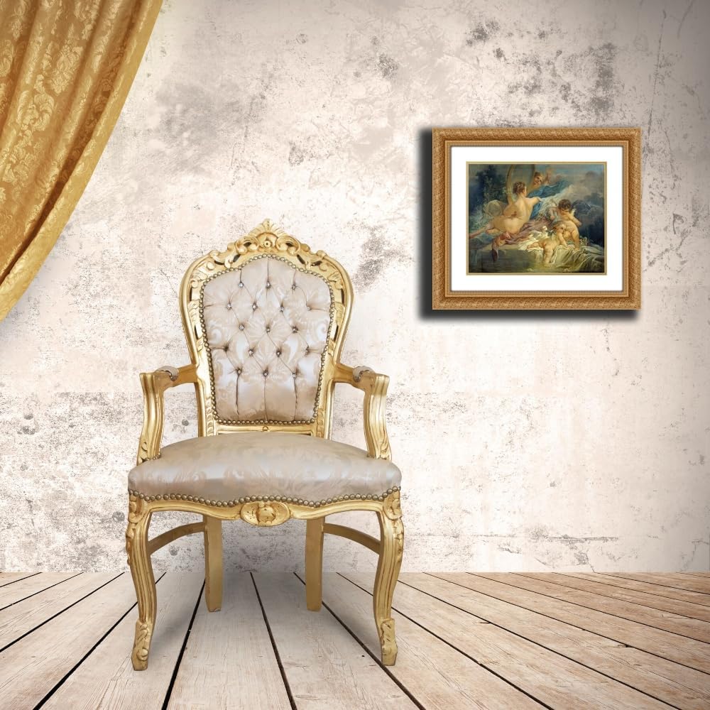 ArtDirect La toilette de Vénus Custom Framed Art Print Giclee Print or Canvas Options with Various Sizes and Customization by François Boucher