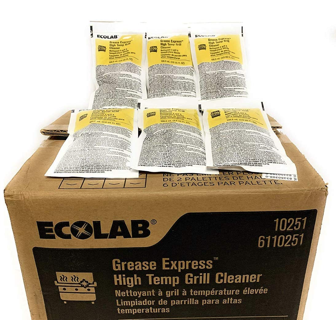 ECOLAB Grease Express High Temp Grill Cleaner Qty Six (6) 3 fl. oz