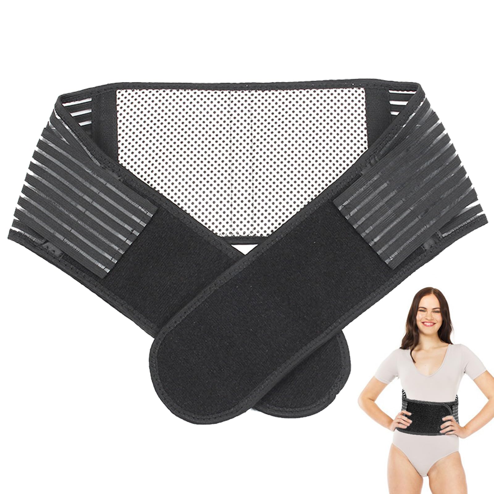 Cintura Massaggiante Con Calore Per Mal Di Schiena – Shiatsu, Vibrazioni 4 Modalità, Wireless, Velcro Regolabile, Per Lombalgia E Sciatica
