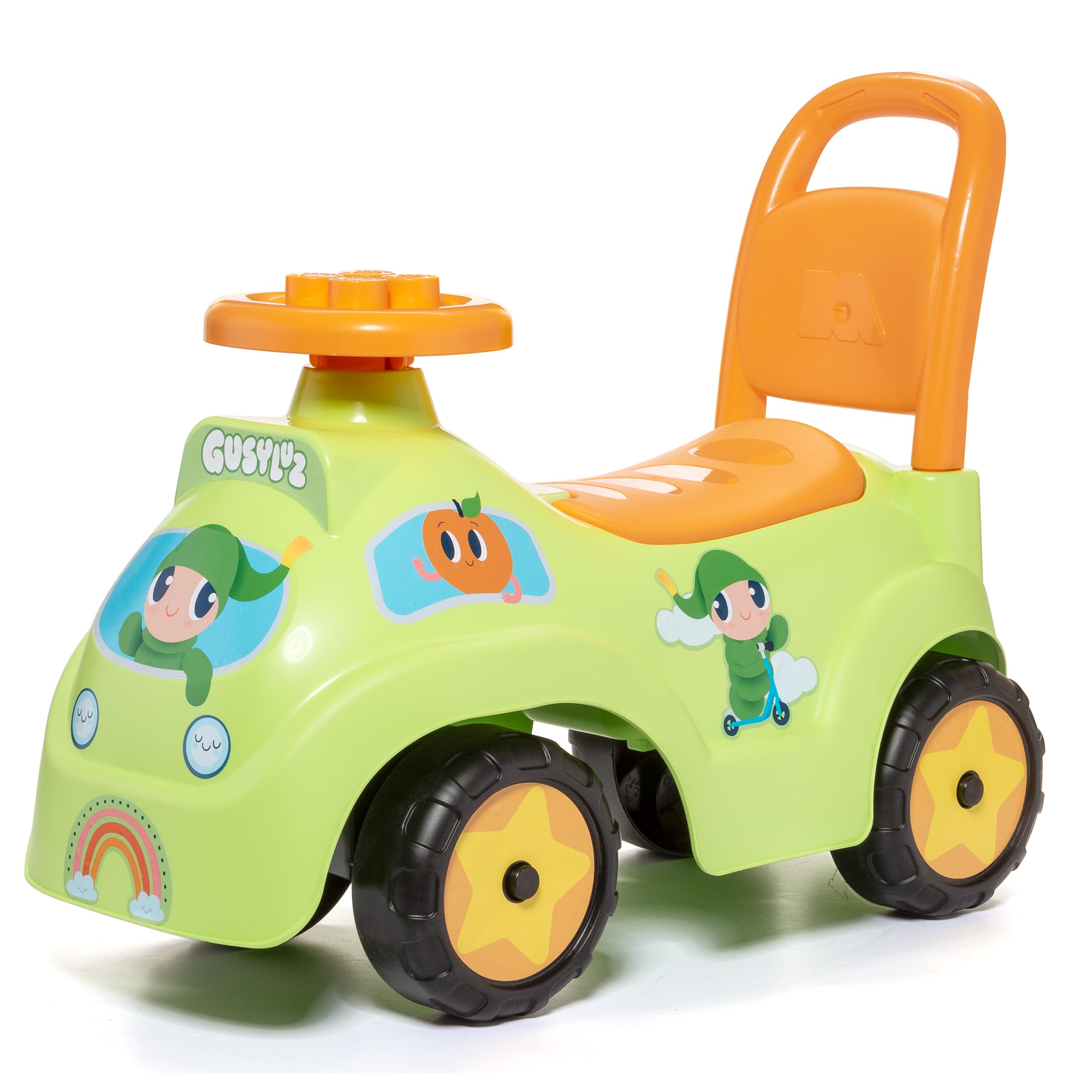 MOLTÓ | Correpasillos RIBLIE GO Verde Gusyluz con 10 Bloques y Maletero Espacioso | Andador y Correpasillos 2 en 1 para Bebés | Seguro, Divertido y Colorido | De 10 a 36 Meses