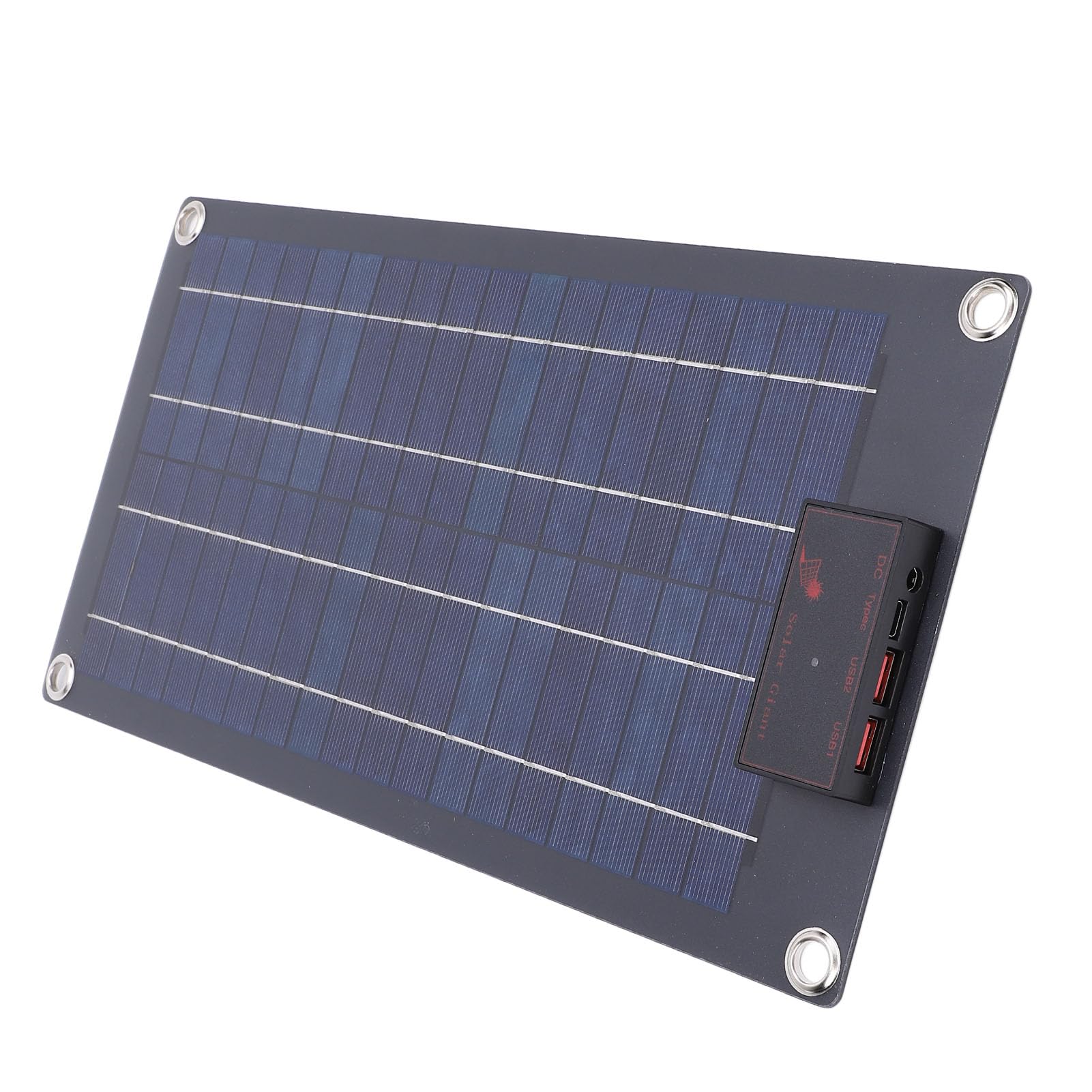 Cargador de Panel Solar de 10 W y 18 V, Cargador Solar USB Portátil con Corriente de Carga de 100 A para Acampar y Caminar