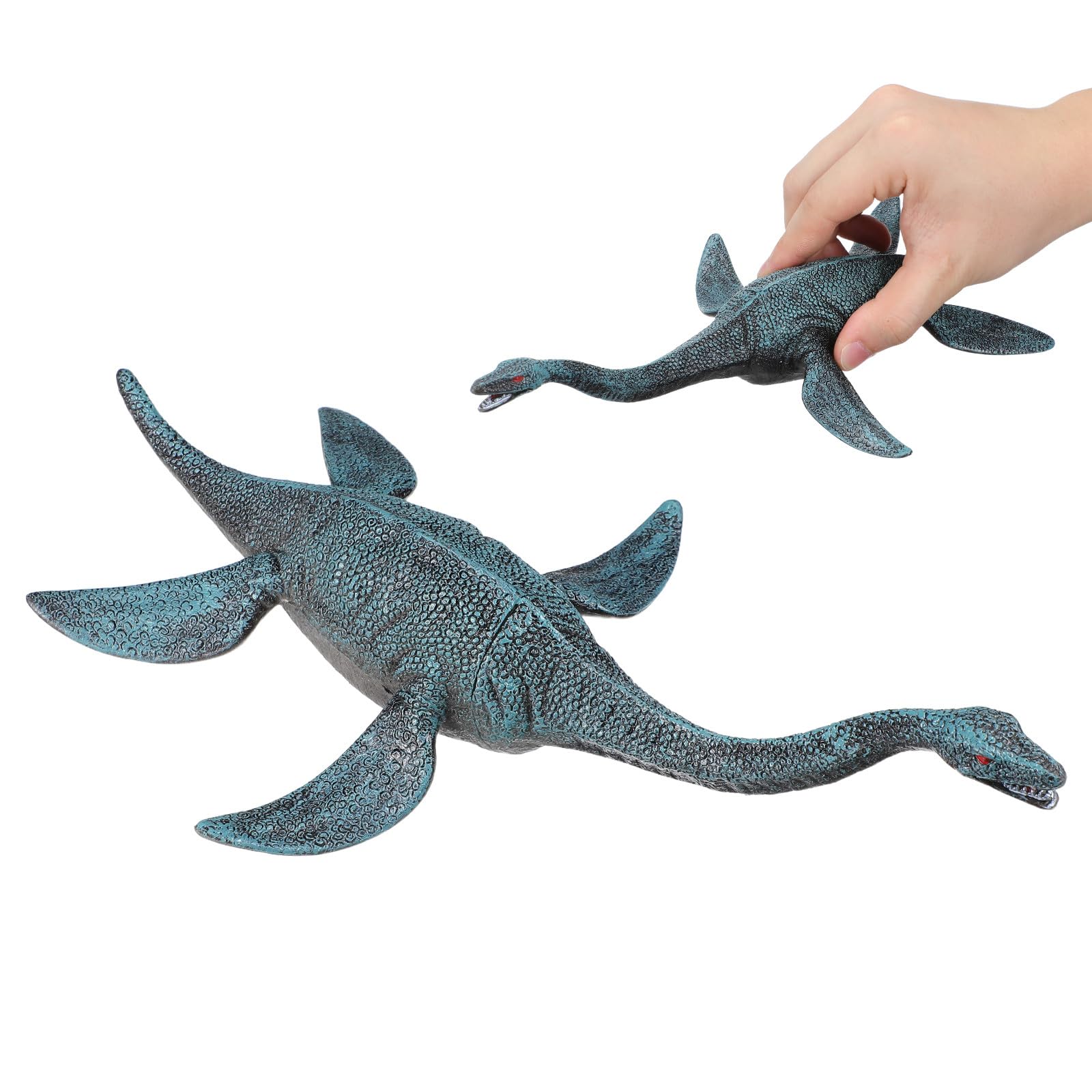 Alasum Large Prehistoric Animal Figure, 11.4" Blue Plastic Dinosaur Toy