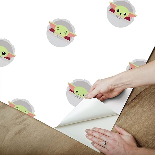 Miniatura 4 de RoomMates Star Wars The Mandalorian - Papel tapiz autoadhesivo verde de RoomMates, RMK12422RL