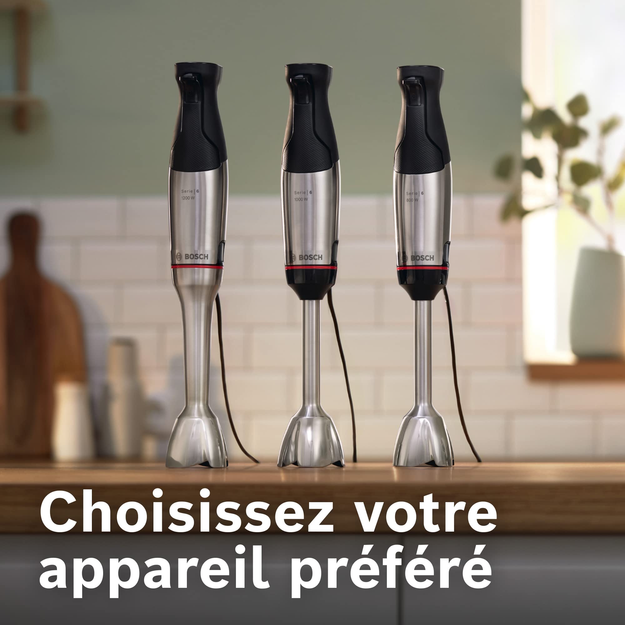 Bosch MSM6M810 ErgoMaster Série 6 - Mixeur plongeant, Bol mélangeur gradué