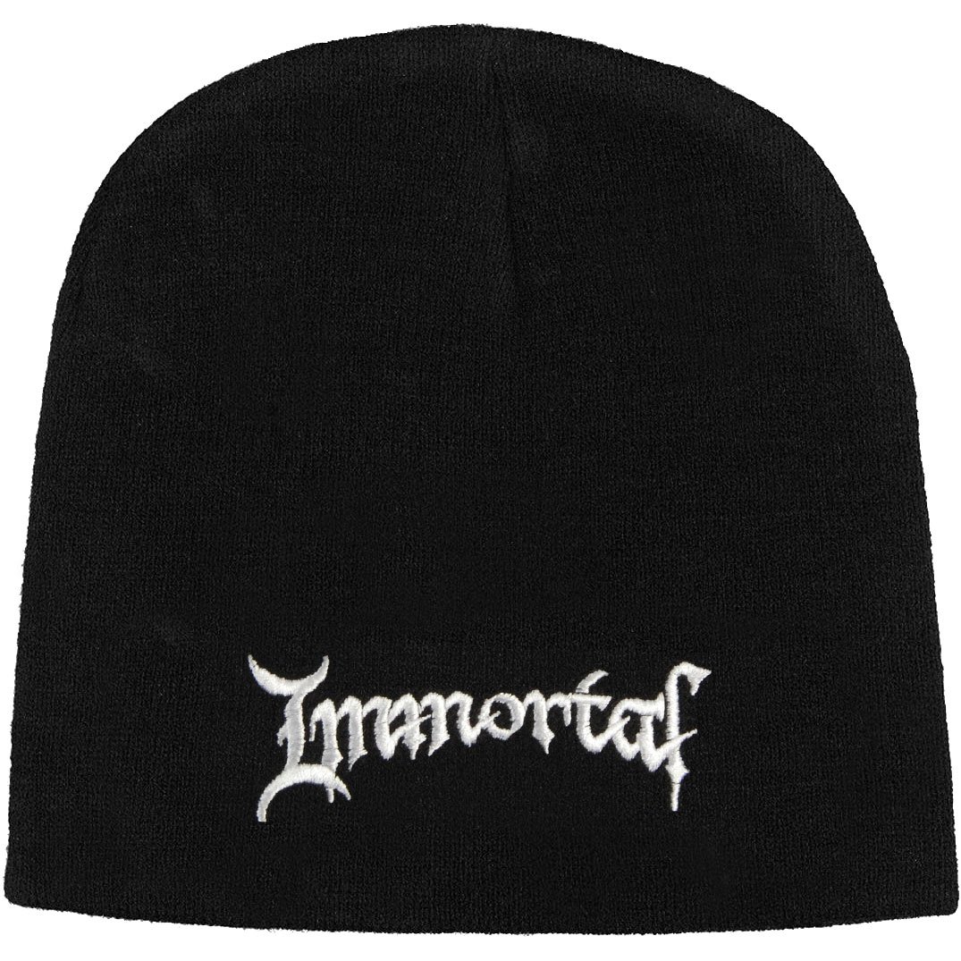 Immortal Beanie Hat Cap Classic Band Logo Official Black One Size