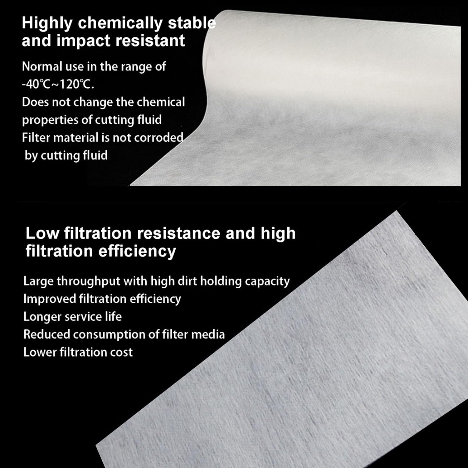 Industrial Filter Paper, Cutting Fluid Filter Paper, Grinding Machine Filter Paper Non-Woven Fabric Material, Suitable for Filtering Cleaning Liquids, Cooling Liqui(Size:70cm×100m（2.3×328 ft）)