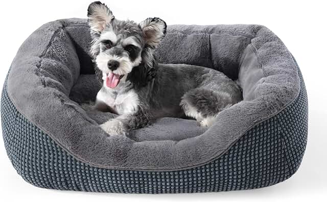 INVENHO Round Orthopedic Pet Bed (20 x 19 x 6 In.)
