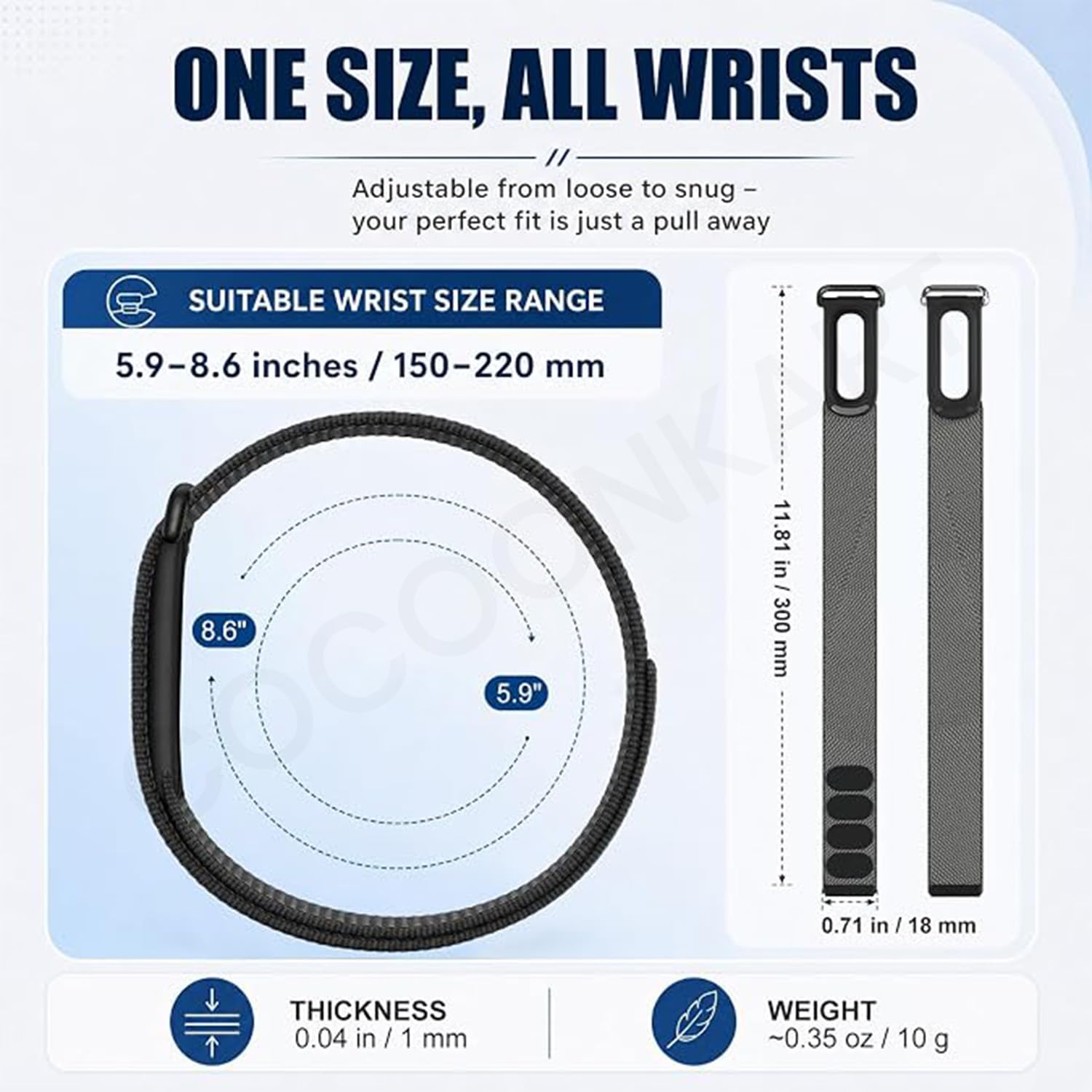 Stretch Nylon Sport Strap Compatible For Fitbit Air (Only Strap) — Amazon image 5