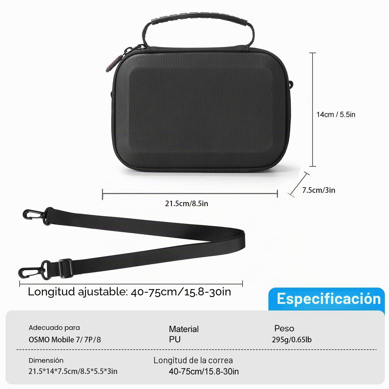 Osmo Mobile 8/7P - Bolsa de almacenamiento portátil para DJI Osmo Mobile 8/7/7P Vlog Combo Accesorios