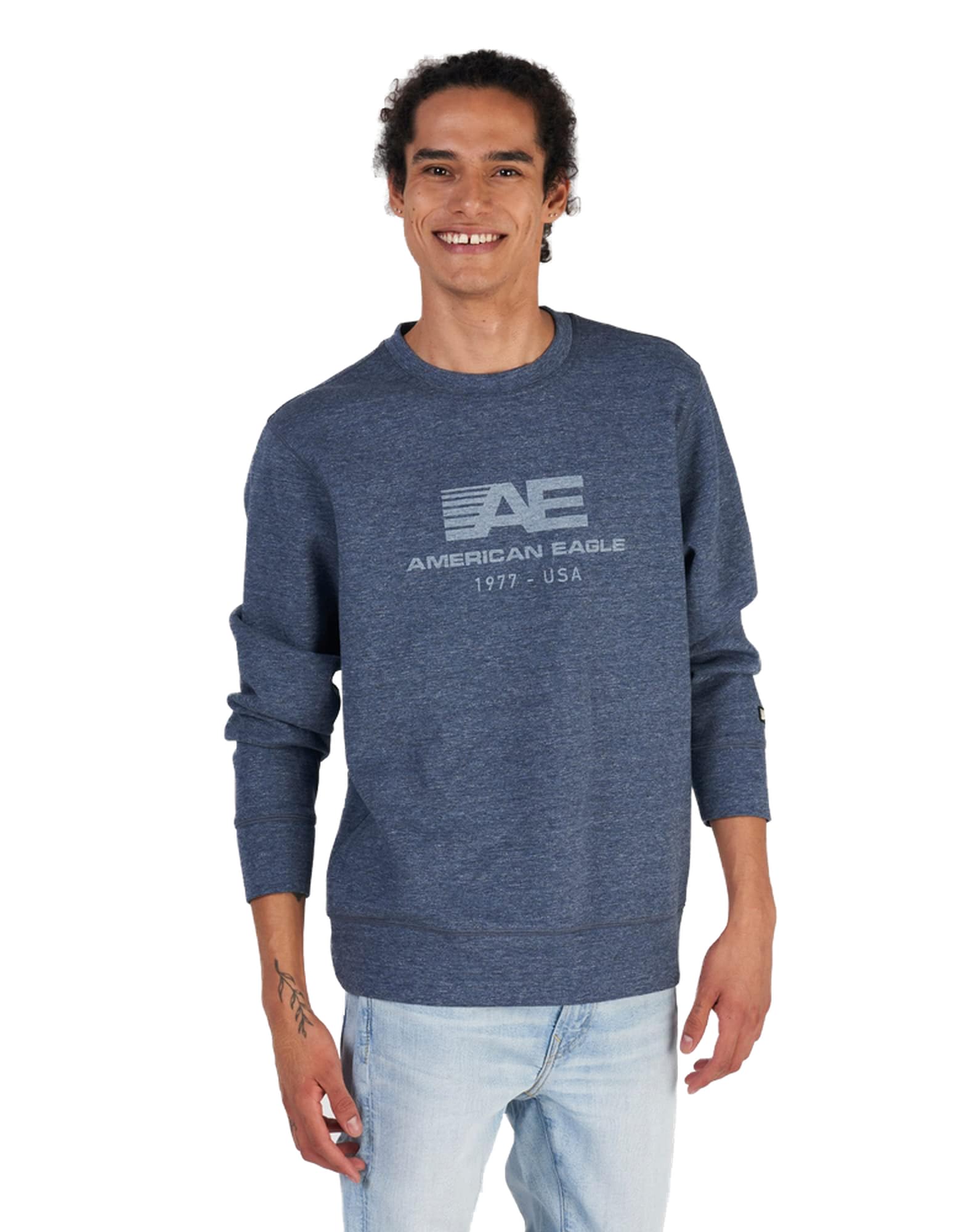American EagleMen Active 24/7 Crew Neck Graphic Sweatshirt