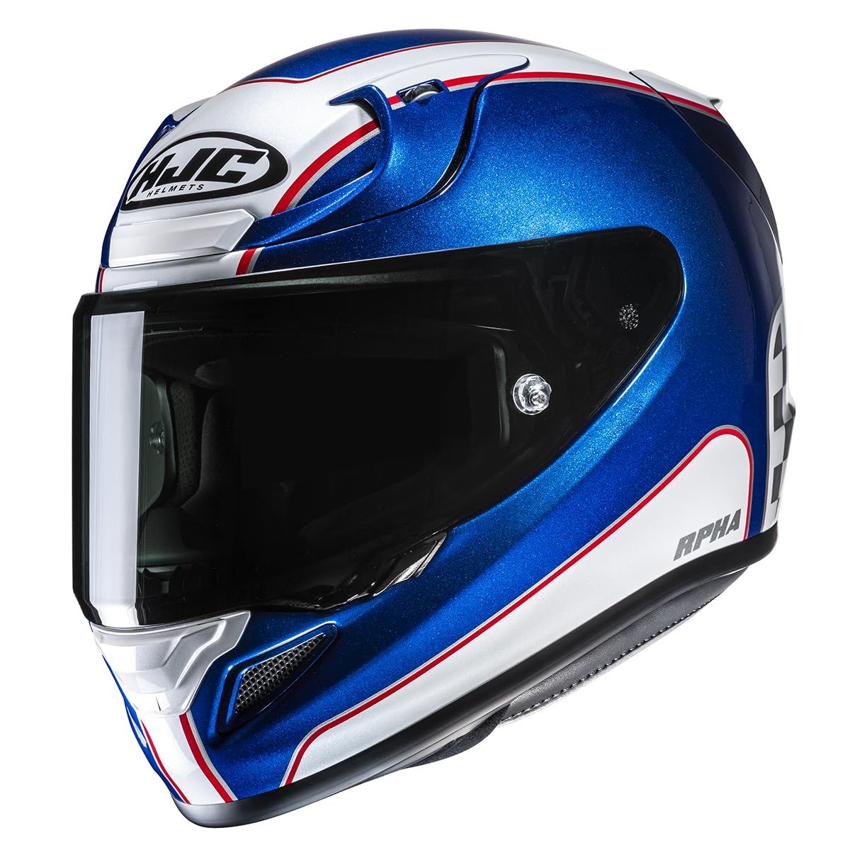 HJC Integraler Motorradhelm RPHA 12 RESPON MC2 White/Blue