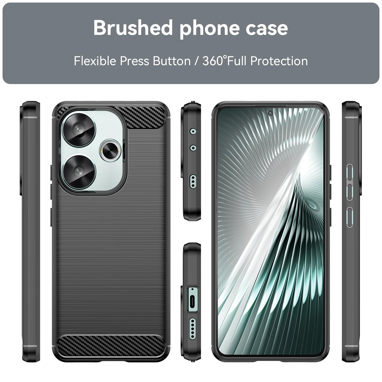 BORYA Cover per Xiaomi Poco F6 5G, Silicone Ultra Sottile Antiurto