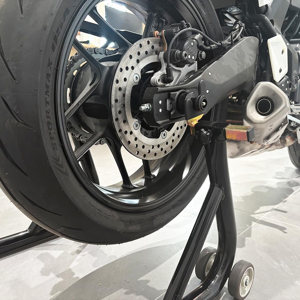 Pour MT07 MT 07 FZ07 2014-2024 2025 2026 Accessoires Moto Béquille Bras oscillant Support Bobines MT-07 Axe de Fourche Arrière Protection Patins Anti-chute (Noir)