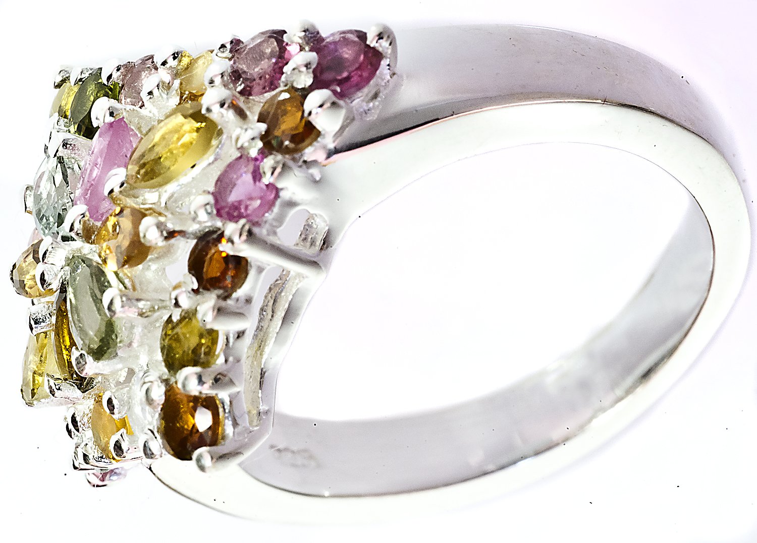 Exotic India Faceted Tourmaline Ring (Mixed Hues) - Sterling Silver Ring Size 6 (B00GUMVDB2) Amazon Price History, Amazon Price Tracker