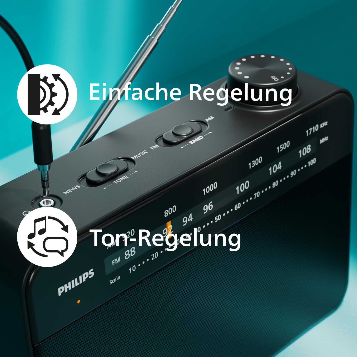 Philips TAR2509 FM-/MW-Kofferradio