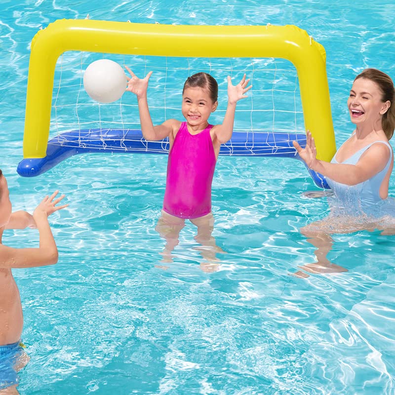 H2O GO! Sports Floating Water Polo - Inflatable Floating Water Polo Target - Huge 57' x 33' Goal with Ball