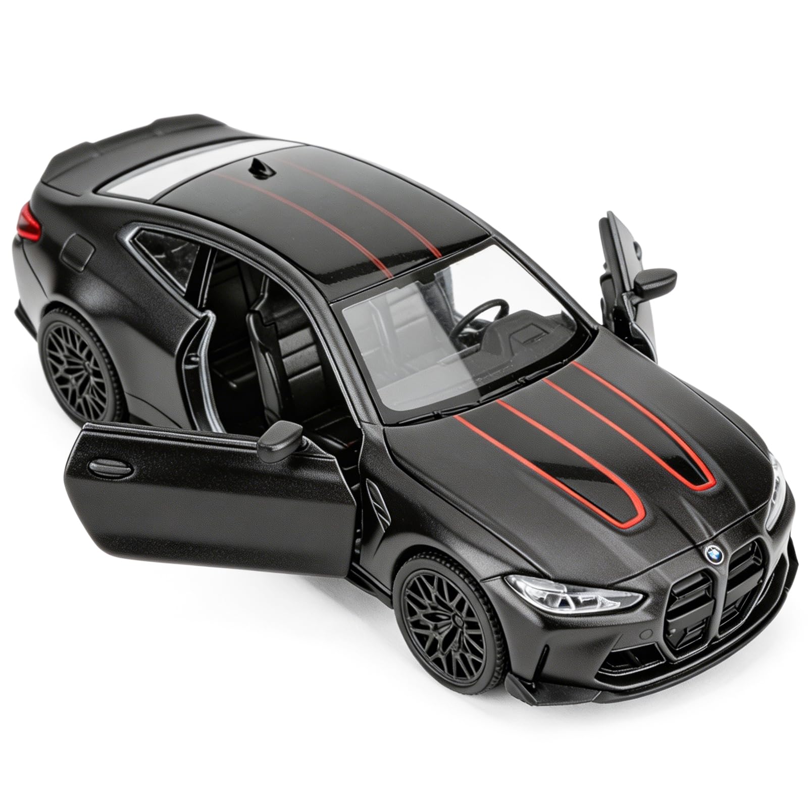 imtfzct 1:36 Scale BMW M4 CSL Alloy Model Car, Die-cast Toy Car with Pullback Function, Birthday Gift for Kids Black