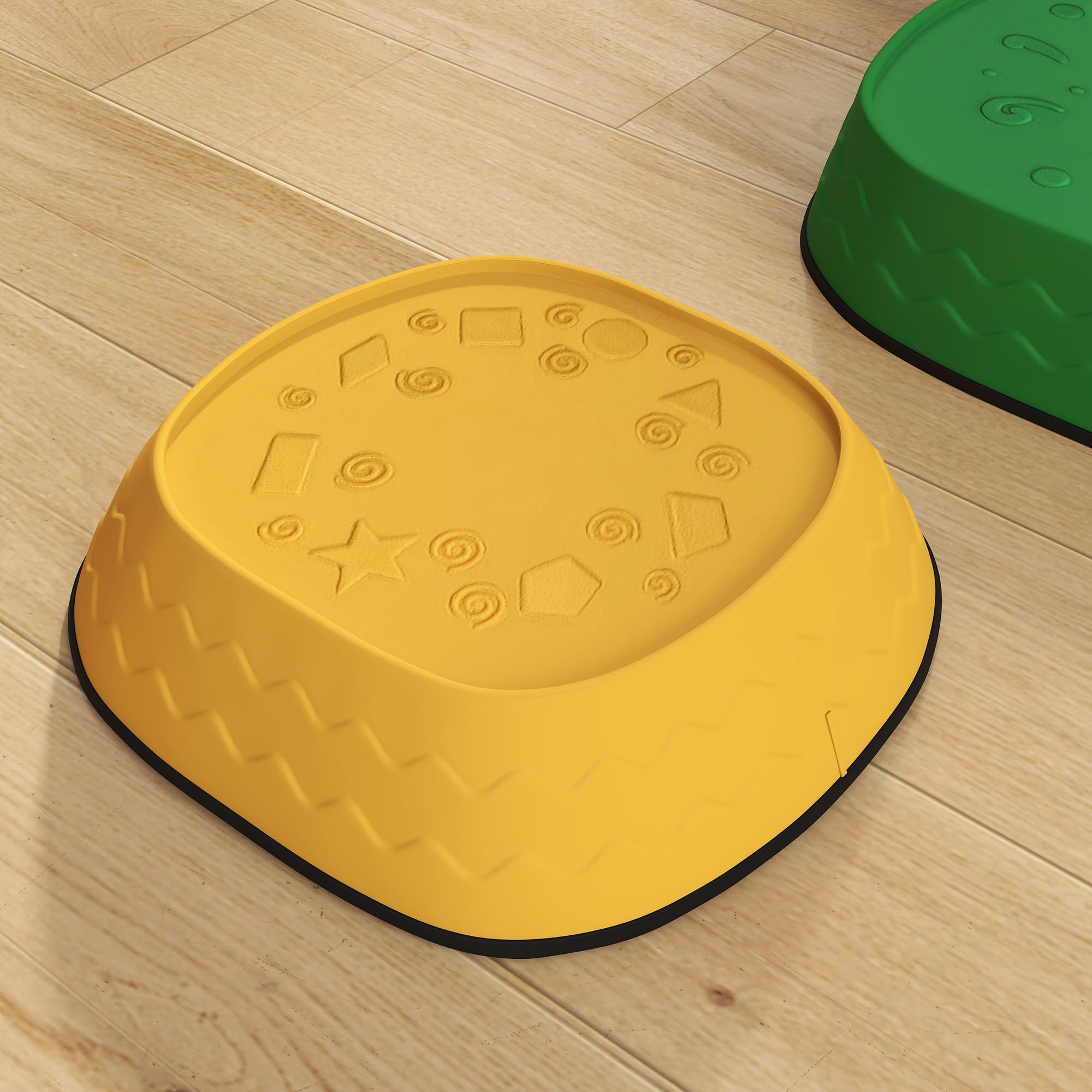 AIYAPLAY Conjunto de Piedras de Equilibrio para Niños Apilables de 5 Piezas Juego de Equilibrio para Niños de +2 Años Forma de Rana Antideslizantes para Interior y Exterior Multicolor