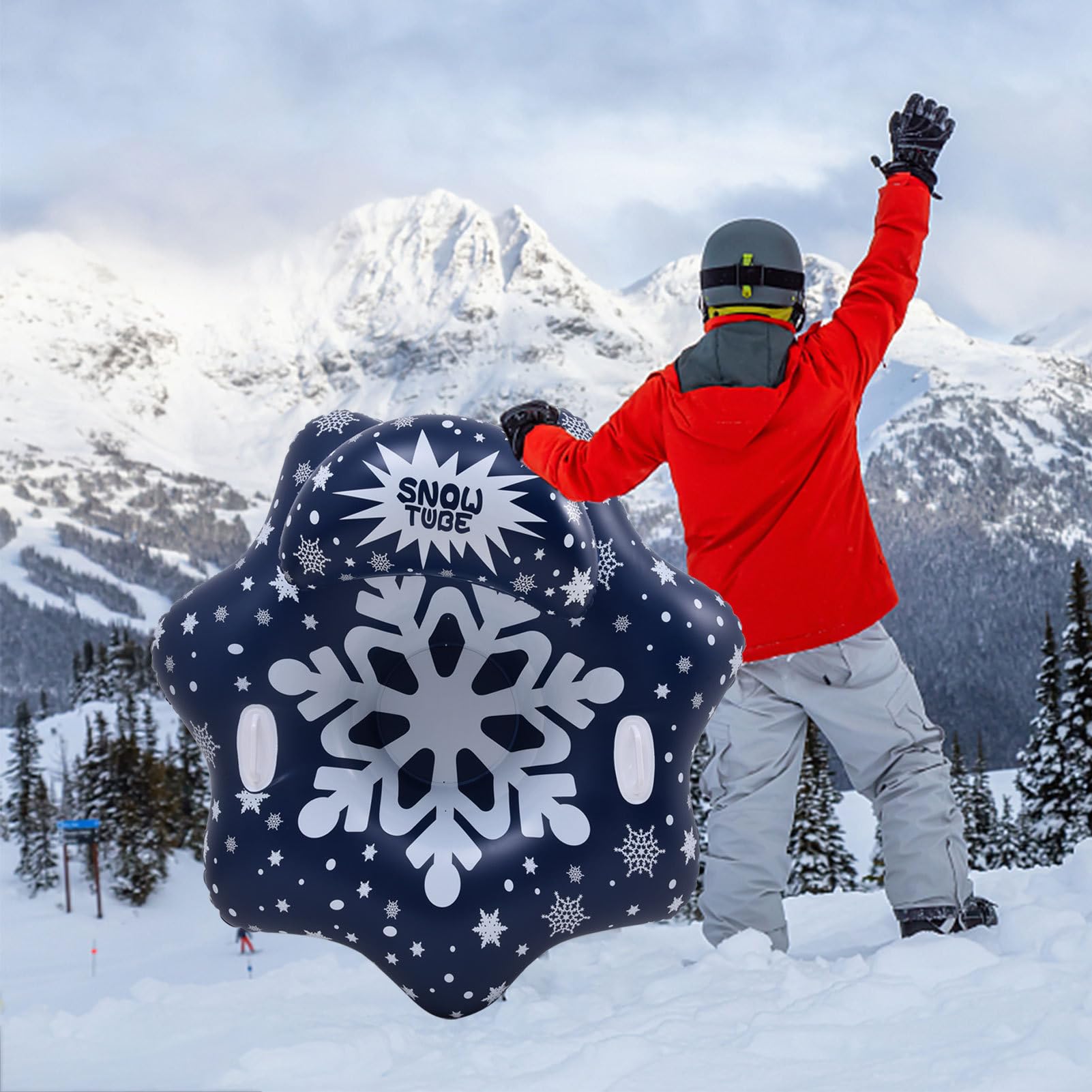Inflatable Sledge, Winter Outdoor Component, Durable Ski Accessory Supply
