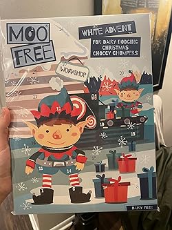 Amazon.com : MOO FREE Kids White Alternative Advent Calendar, 70 GR :  Grocery & Gourmet Food