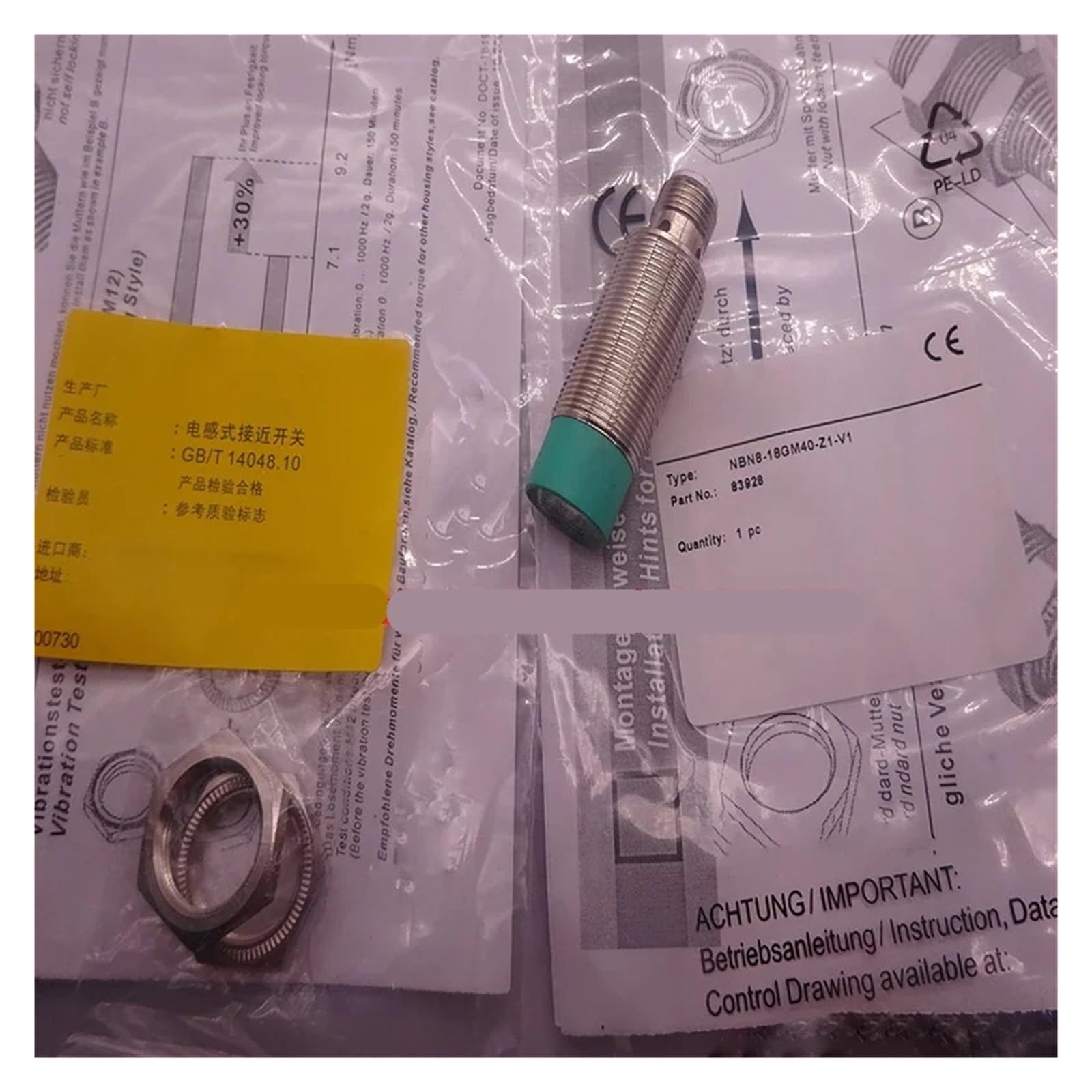 CLEUFWKO 1pcs Proximity sensor NBN8-18GM40-Z0/Z1-V1 NBB4-12GM50-E2-5M NBN8-18GM50-Z0-V1 NBN8-18GM50-Z0 NBB5-18GM40/18GM50-Z0-V1(NBB5-18GM40-Z0-V1)