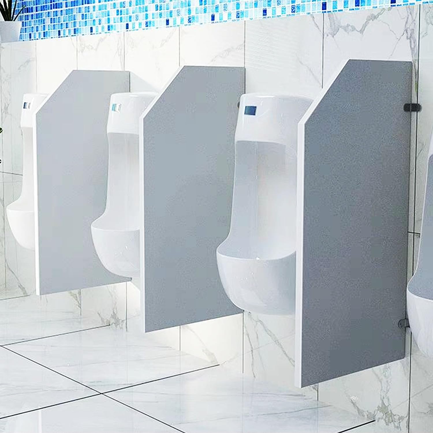 Urinal-Trennwand für Herren, für öffentliche Toiletten, Schulen und Einkaufszentren, Hygiene- und Komfort-Lösung für mehr Privatsphäre, 2 Stück