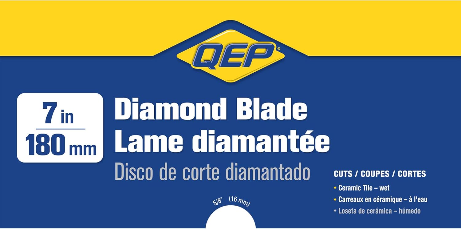 SKIL 7-Inch Wet Tile Saw (3540-02) and QEP 7" Continuous Rim Diamond Blade