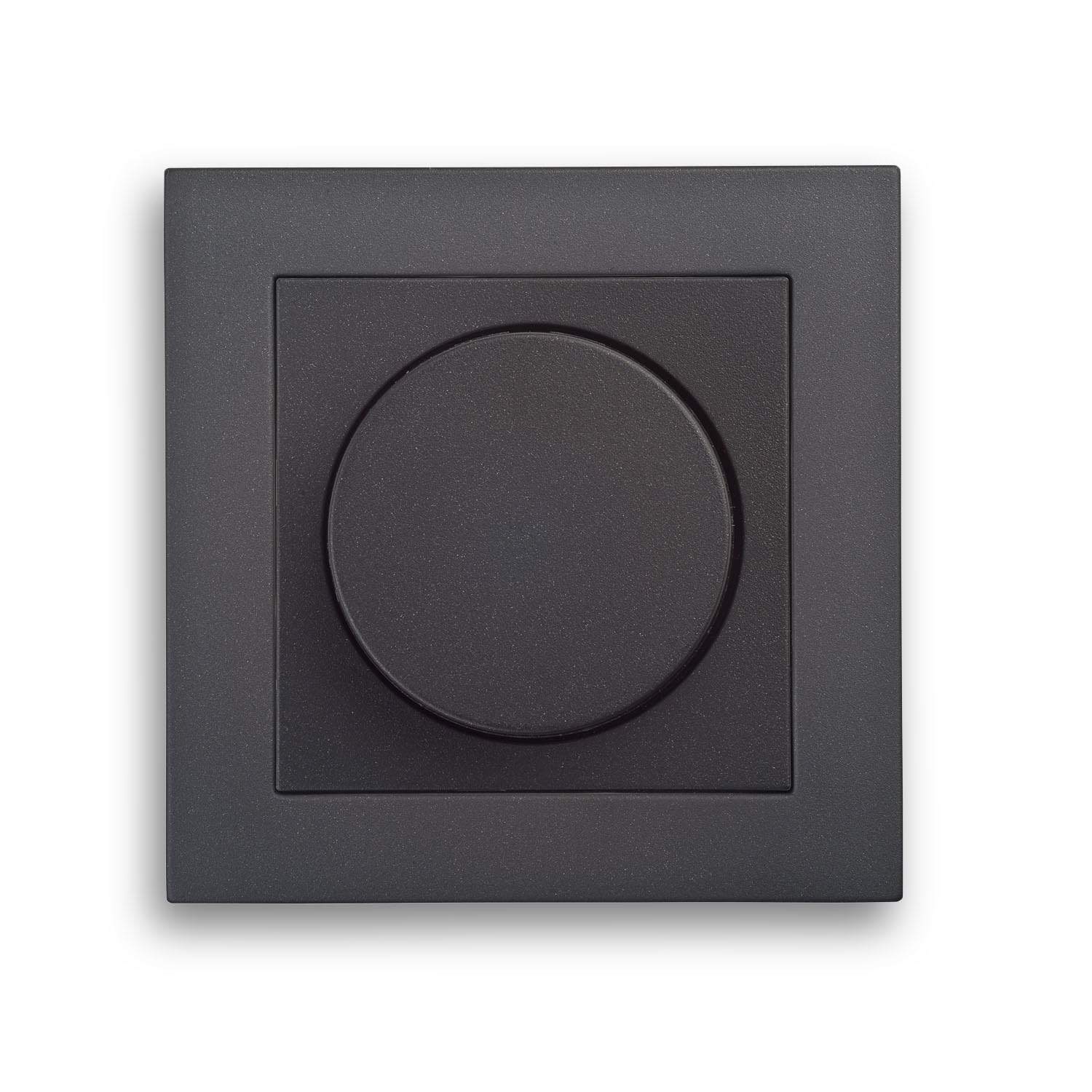 Universal LED Drehdimmer 3-100W mit Drehregler und Druckknopf anthrazit System Gira (E2 anthrazit)