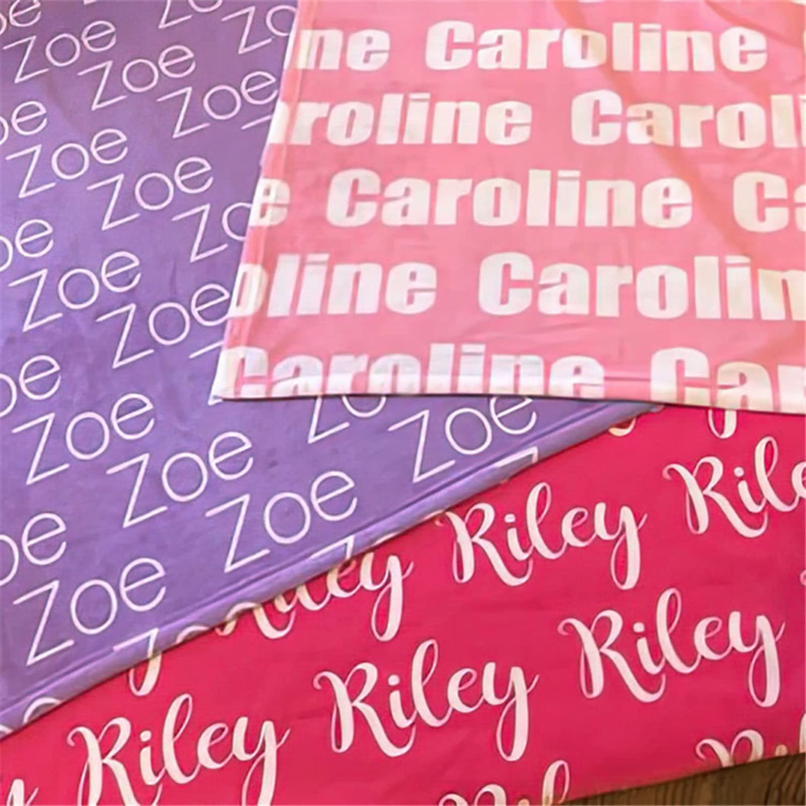 jfu Personalizzato Nome coperta neonato personalizzata,Coperta per bambini personalizzata con nome per ragazze e ragazzi,personalizzata idea regalo (A,150X200CM)