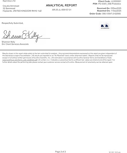 Miniatura 9 de 50 mil millones CFU Probióticos con prebióticos. Sin necesidad de refrigeración. Con prebióticos para 10 veces más eficacia. Botella de 2 meses