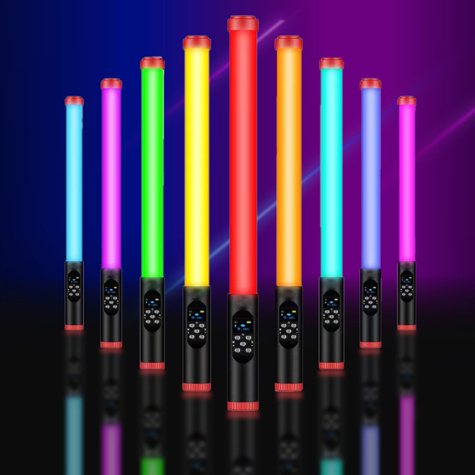 Handheld RGB Rube Lights, Fotografia Wideo Light Stick 3000K - 6000K Temperatura Kolorów, Pełny Kolor Rurki LED Paska światła do Przesyłania na żywo
