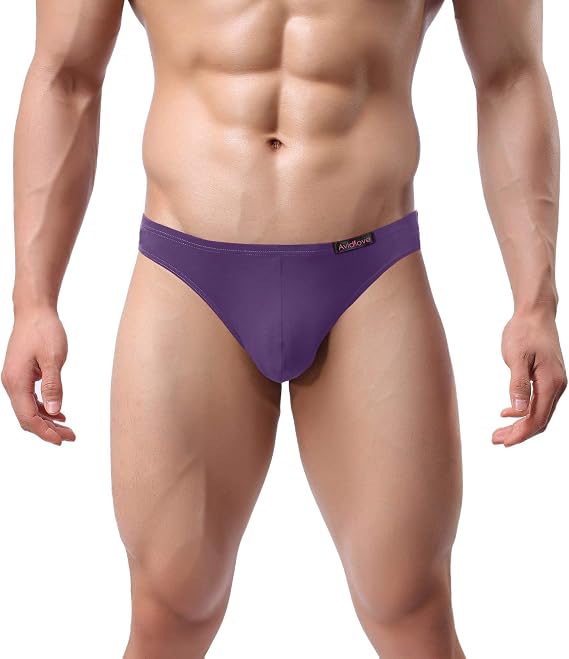 Avidlove Mens Bikini Underwear Low Rise Briefs Microfiber Underpants 4 Pack