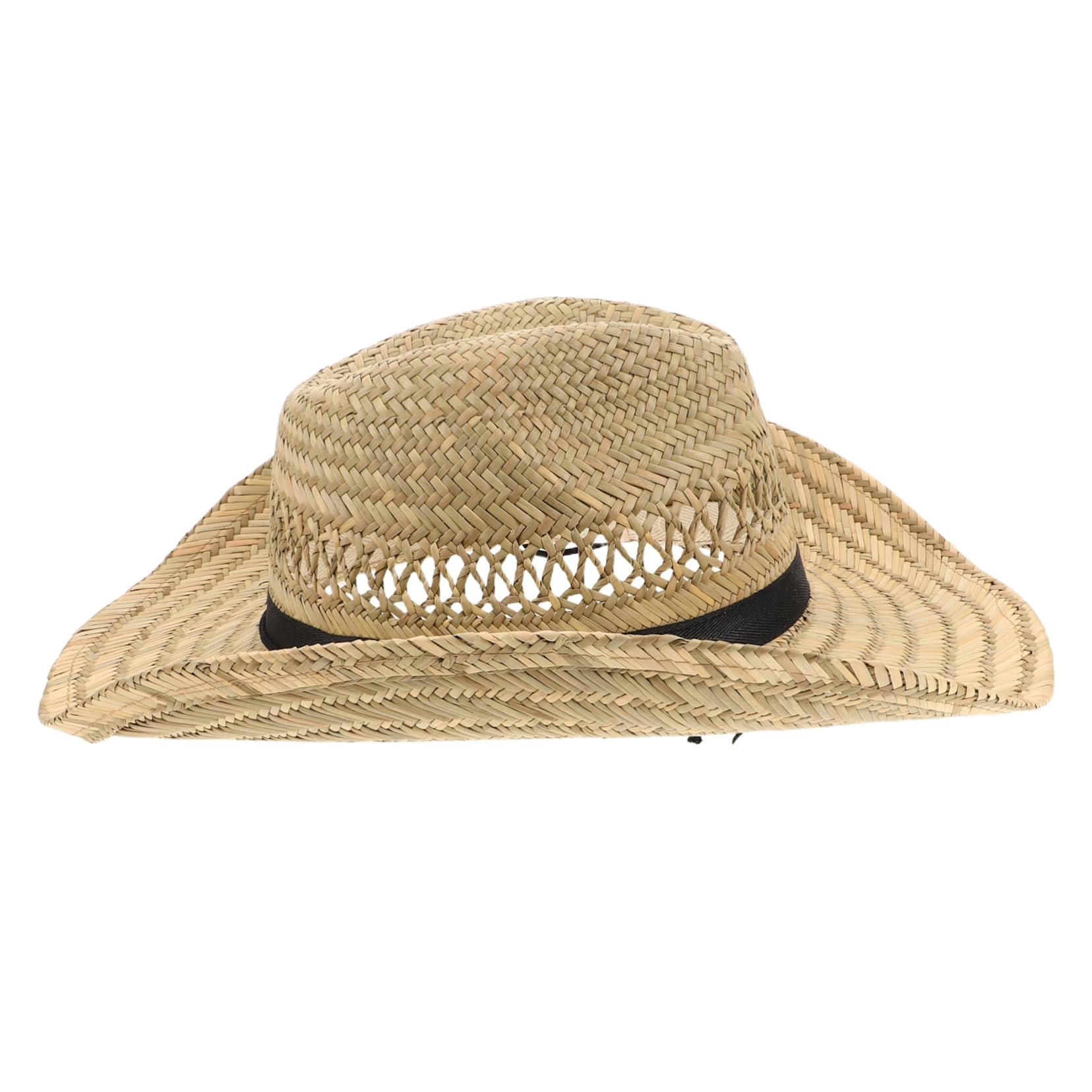 minkissy Sombrero de Verano para Hombre de Paja Beige ala Ancha, Diseño Tejido a Mano, Protección Solar Integral y Decoracion Verano para Pesca y Camping
