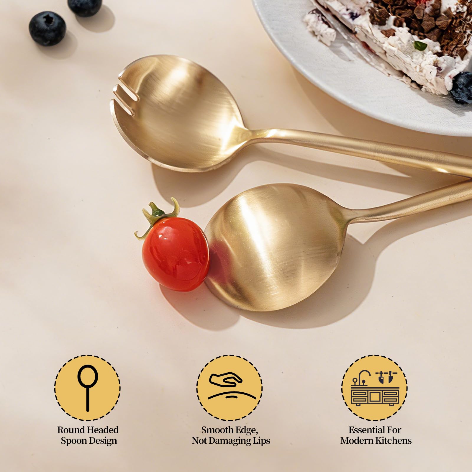 O.C.E. Premium Salad Servers - Stainless Steel Set -3 O.C.E. Premium Salad Servers - Stainless Steel Set -3