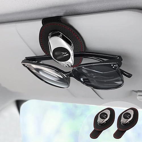 ESERRUY Paquete de 2 soportes para gafas de coche (Ja)