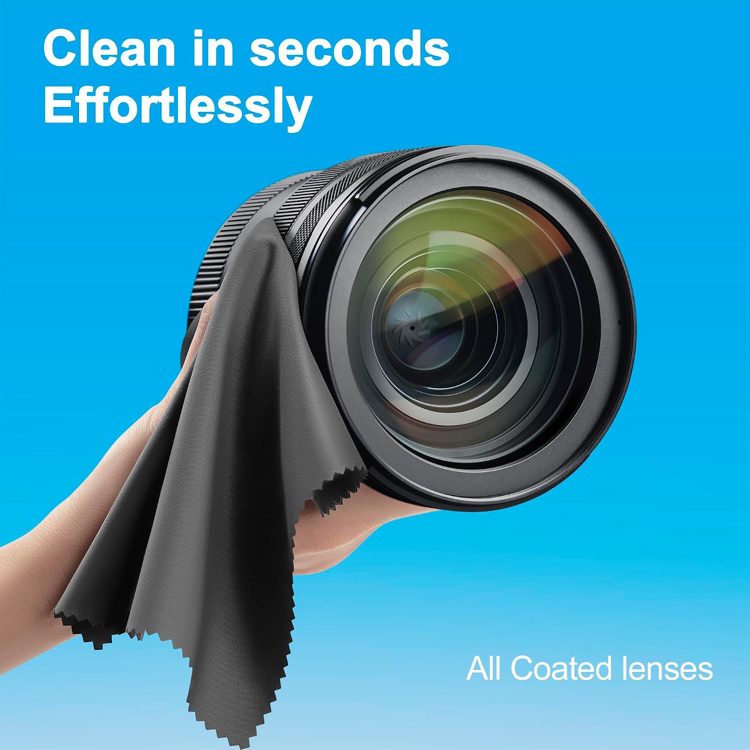 60 Pack Microfiber Glasses Cleaning Cloth Streak & Scratch-Free Lens Cleaning Cloth – Safe for Eyeglasses, Sunglasses, Glasses Cleaner, Lens Wipes, iPhone & Screens