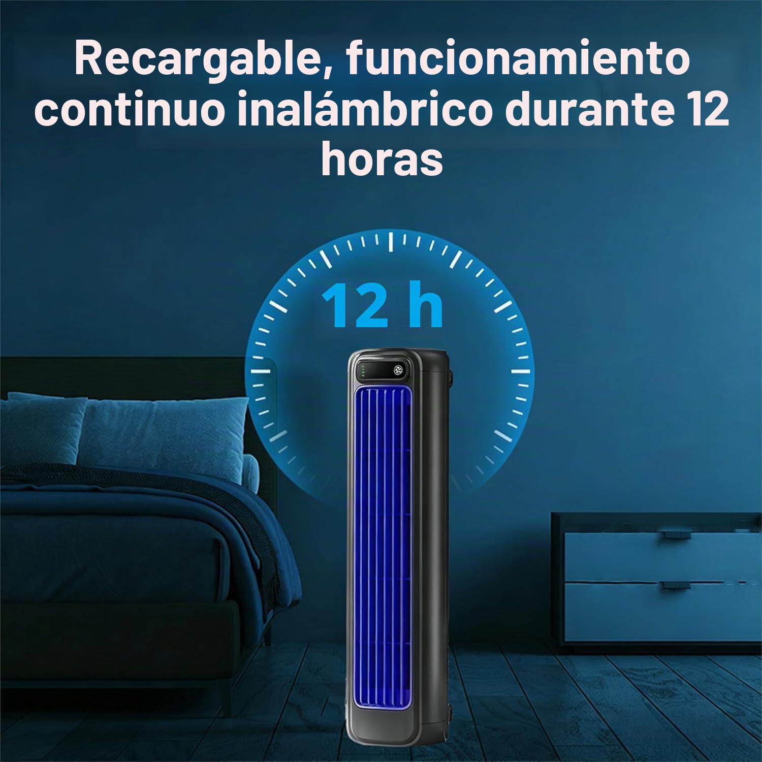 Coldeez Cooling Ace – Enfría 11°C en Segundos, 3 Modos, USB-C | Silencioso, sin aspas, recargable, ideal para hogar, oficina, camping o autocaravana, enfriamiento personal eficaz.
