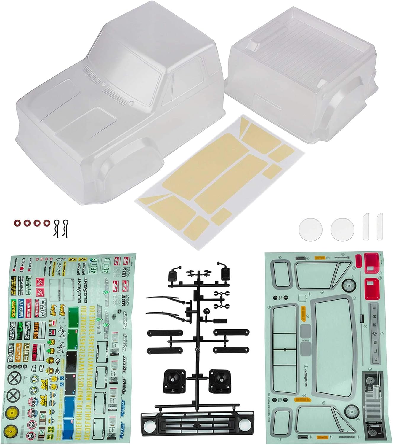 Team Associated Sendero Body Set Clear Enduro ASC42120 Car/Truck Bodies Wings & Decals