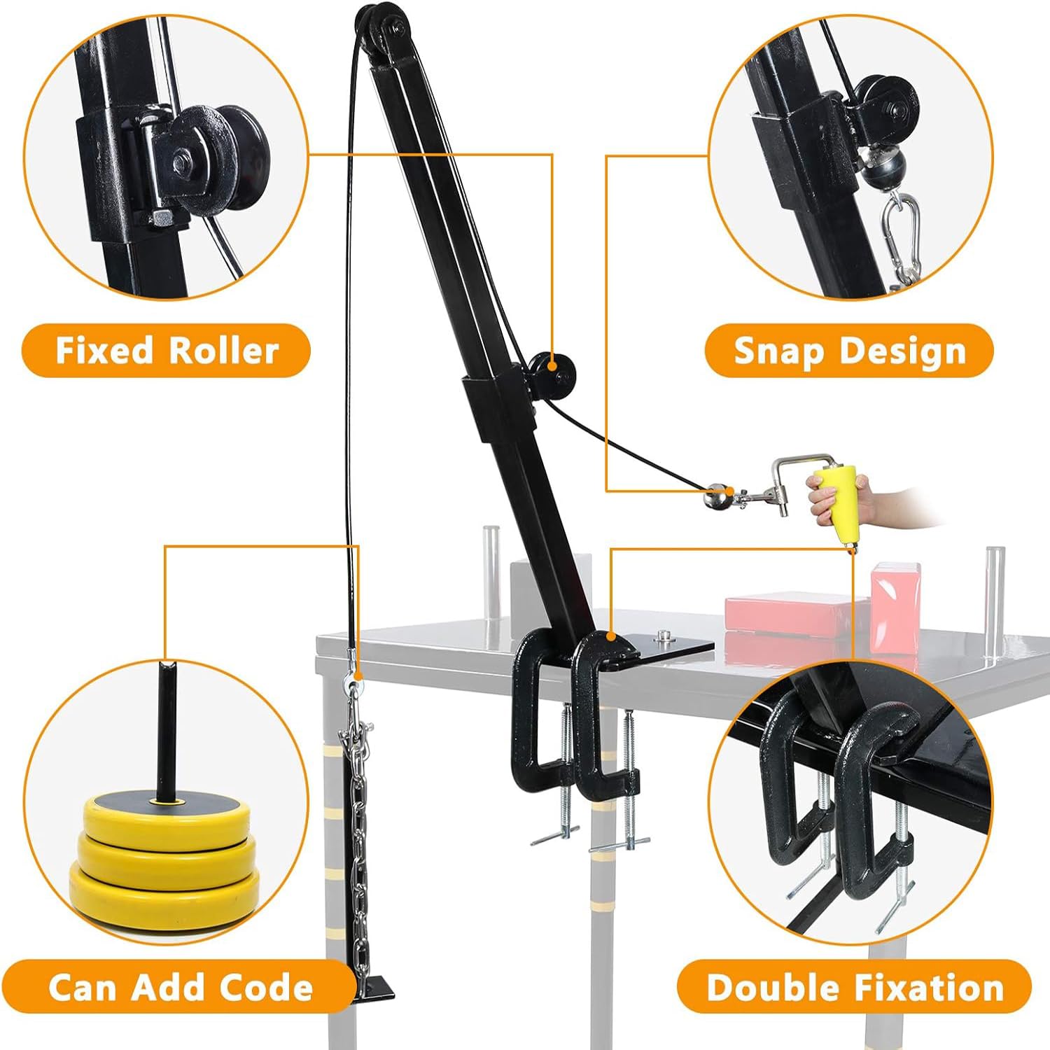 Pulpit stabilizator nadgarstków, urządzenie wzmacniające nadgarstek, maksymalne obciążenie 200 kg, z uchwytem, swobodna regulacja pod wieloma kątami, do studia fitness, na areny sportowe, do