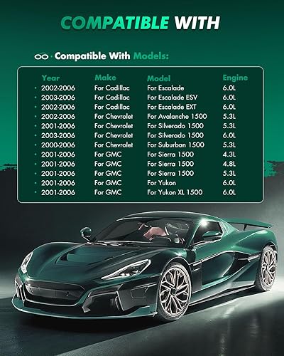 Miniatura 5 de SCITOO ATD834C, D834-7707 ATD785C, D785-7653 Pastillas de freno delanteras y traseras para Cadillac Escalade 2002-2006, 2003-2006 para Cadillac