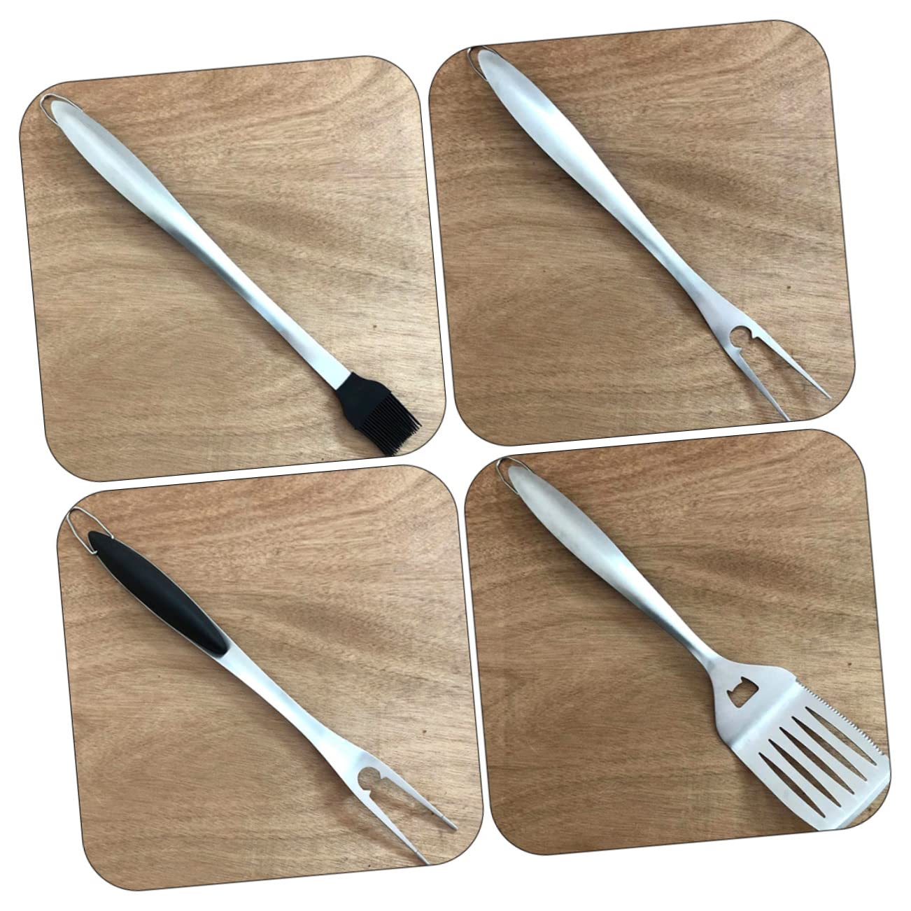 Kit Grigliata Barbecue Pinza Per Professionale Forchetta Per Spatola Per Portatile Utensili in Inossidabile Per Barbecue e