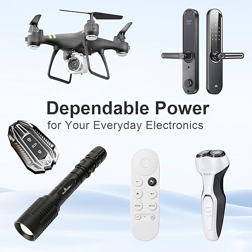 Miniatura 6 de EASTAR BTS Batería de 23 A 12 V  Baterías alcalinas de 12 voltios para control remoto 6 unidadespaquete Batería A23 de 55 mAh para ventiladores de