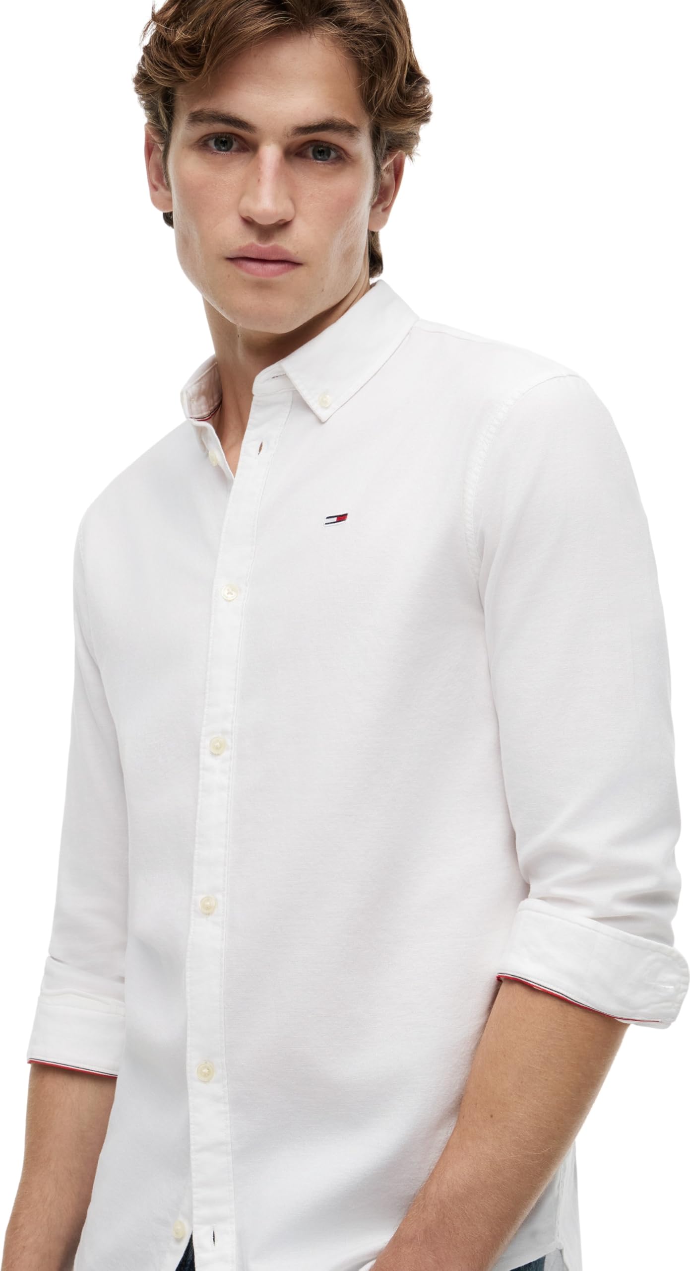 Tommy Jeans Koszula Mężczyźni Tjm Slim Stretch Oxford Shirt